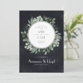 Greenery Bouquet Wedding Suite Kaart (Staand voorkant)