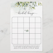 Greenery bridal bingo (Voorkant)
