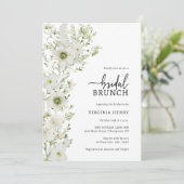Greenery Bridal Brunch Invitation Kaart (Staand voorkant)