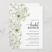Greenery Bridal Brunch Invitation Kaart (Voorkant / Achterkant)