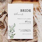 Greenery Bridal Shower Kaart