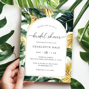 Greenery Bridal Shower Kaart