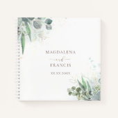 greenery bruiloft Guest Book Notitieboek (Voorkant)