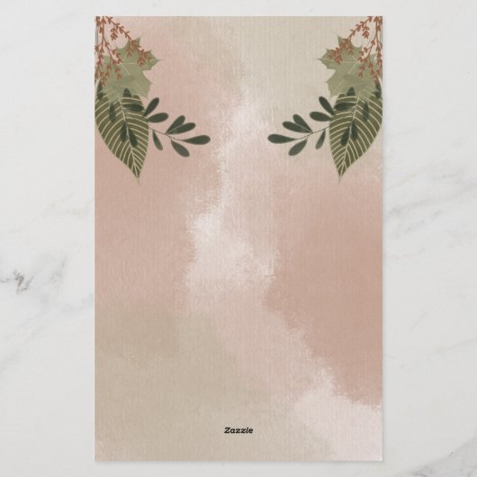 Greenery Bunches Briefpapier (Achterkant)