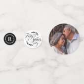 Greenery Calligraphy 40th Wedding Jubileum Confetti (Voorkanten)