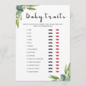 Greenery Coed Baby shower Game Baby (Voorkant)