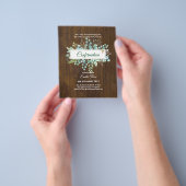 Greenery CONFIRMATION nodigt Moderne Dubbelzijdig  Flyer (Hand)