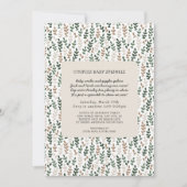 Greenery Couples Drop In Baby Sprinkle Kaart (Voorkant)