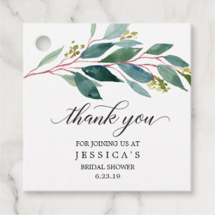 Greenery Dank u voor Markering Bedankjes Labels