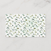 Greenery Diaper Raffle Ticket Baby shower (Achterkant)