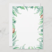 Greenery Dinosaur Wild Op een dag na Invitati Kaart (Achterkant)