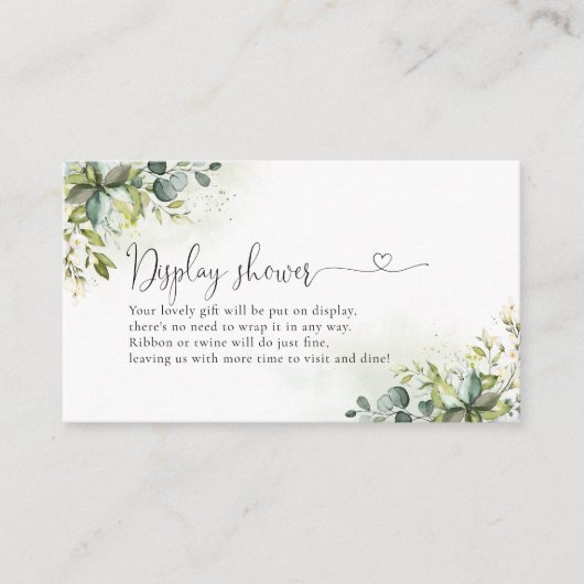 Greenery Display Douche Behuizing Kaart (Voorkant)