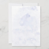 Greenery Dusty Blue Wildflower Bridesmaids Lunch Kaart (Achterkant)