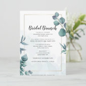 Greenery Elegant Foliage Bridal Brunch Menu (Staand voorkant)