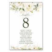 Greenery elegant roos bruiloft-zitjes kaart (Voorkant)