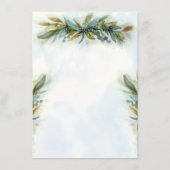 Greenery Elegant Wedding Menu (Achterkant)