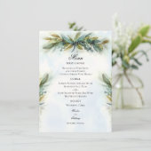 Greenery Elegant Wedding Menu (Staand voorkant)