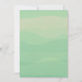 Greenery Elope Micro Wedding Invitation Kaart (Achterkant)