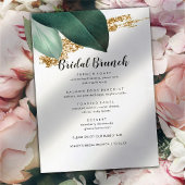 Greenery en Glitter Bridal Brunch Menu