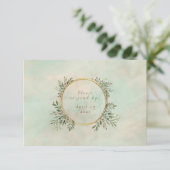 Greenery en Gold Geometric Lijst (Staand voorkant)