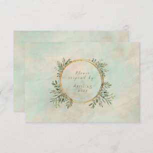 Greenery en Gold Geometric Lijst