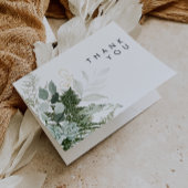 Greenery en Gold Leaf Hartelijk dank Bedankkaart