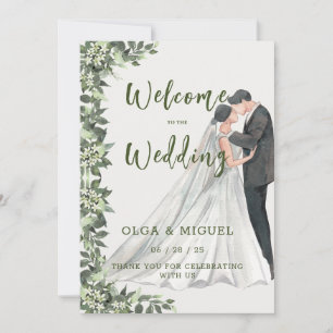 Greenery Enchanting Wedding Invitation Kaart