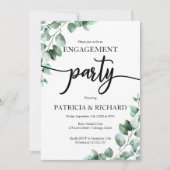 Greenery Engagement Party Kaart (Voorkant)