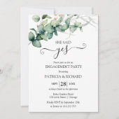 Greenery Engagement Party Kaart (Voorkant)