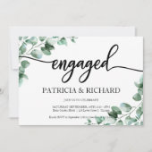 Greenery Engagement Party Kaart (Voorkant)