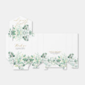 Greenery Eucalyptus A Sweet Hartelijk dank Baby sh Bedankdoosjes (Uitgevouwen)
