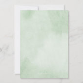 Greenery Eucalyptus Baby shower Kaart (Achterkant)