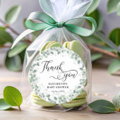 Greenery Eucalyptus Baby shower Ronde Sticker