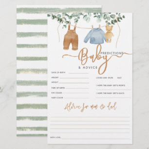 Greenery eucalyptus Boho Baby shower Geme