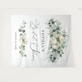 Greenery Eucalyptus Bridal Shower Wandkleed (Voorkant (horizontaal))