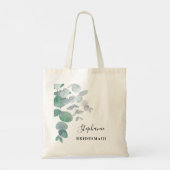 Greenery Eucalyptus Bridesmaid Tote Bag (Achterkant)