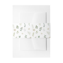 Greenery Eucalyptus bruiloft uitnodiging buikband Uitnodigingen Wikkel