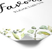 Greenery Eucalyptus Calligraphy Favors Sign Poster (Hoek)