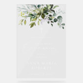 Greenery, Eucalyptus, First Holy Communion Welcome (Recto)