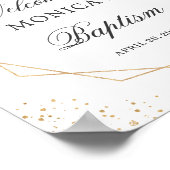 Greenery Eucalyptus Geometric Baptism Welkomstteke Poster (Hoek)