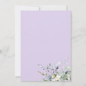 Greenery Eucalyptus Geometric Bridal Brunch Invita Kaart (Achterkant)