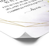 Greenery Eucalyptus Geometric Mimosa Bar Sign Poster (Hoek)