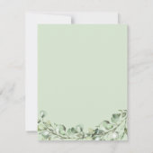 Greenery Eucalyptus Geometric Wedding Details Kaar (Achterkant)