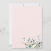 Greenery Eucalyptus Geometric Wedding Invitation Kaart (Achterkant)