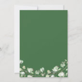 Greenery Eucalyptus Gold Geometric Lijst Foto Save The Date (Achterkant)