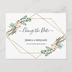 Greenery Eucalyptus laat script wijzigen van datum Briefkaart