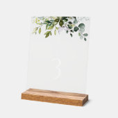 Greenery, Eucalyptus Leaves, Baptism Table Numbers (Angle)