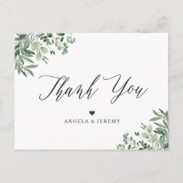 Greenery Eucalyptus Leaves Bedankt Briefkaart