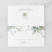 Greenery, Eucalyptus Leaves, Boho, Baptism (Buitenkant ongevouwen)