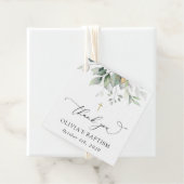 Greenery, Eucalyptus Leaves, Boho, Baptism Bedankjes Labels (In situ)